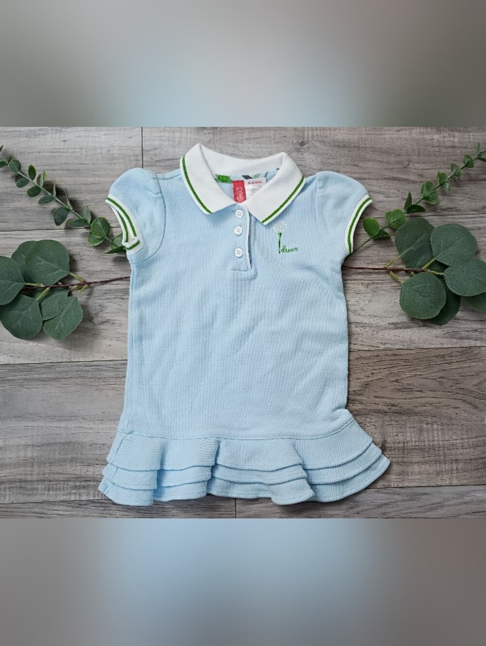 Gymboree Vintage (2004) Light Blue Polo Dress